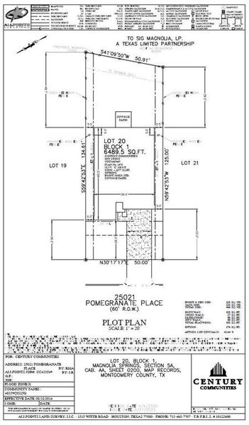 2D floor plan layout of this home in Magnolia Springs, Montgomery, TX (Image 3).