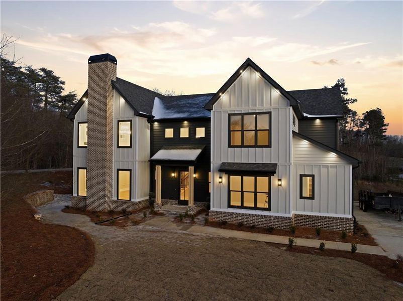 Front exterior of a new home in , Gainesville, GA, highlighting curb appeal (Image 27).