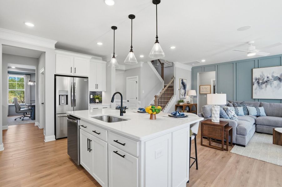 Furnished interior view inside a new home in Ashton Park, Monroe (Image 8).