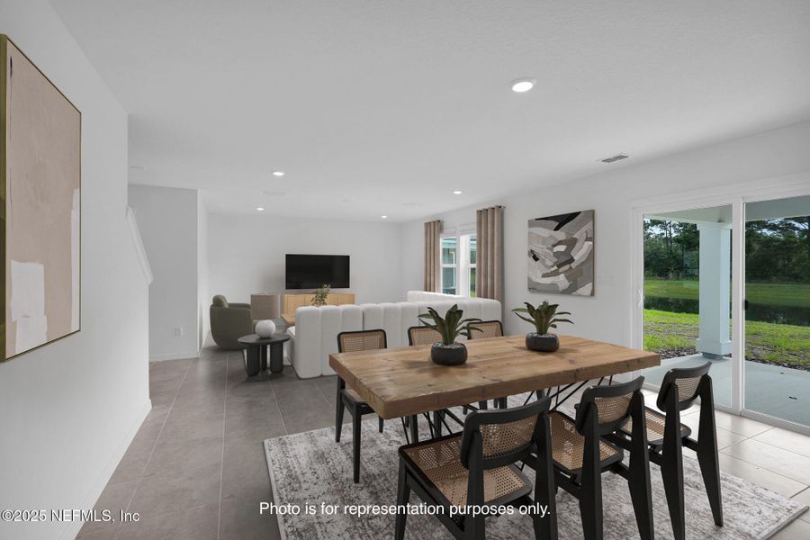 Furnished interior view inside a new home in Wells Landing, Jacksonville (Image 7).