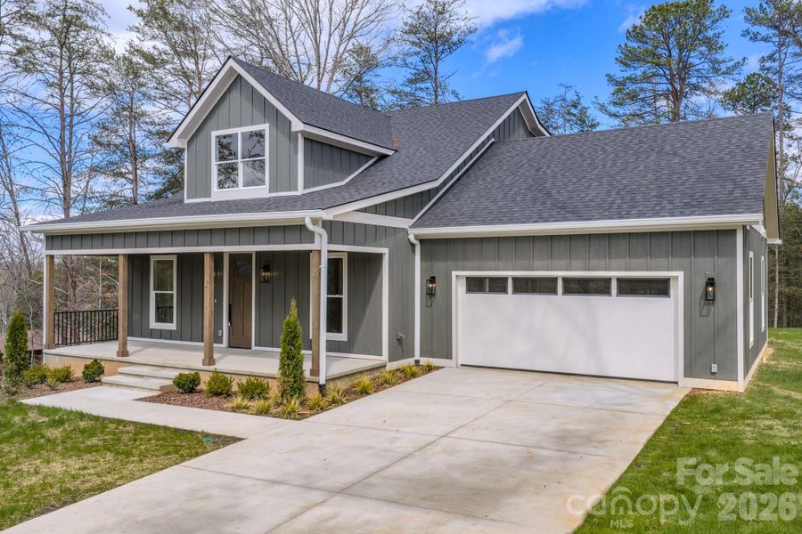 Front exterior of a new home in , Asheville, NC, highlighting curb appeal (Image 20).