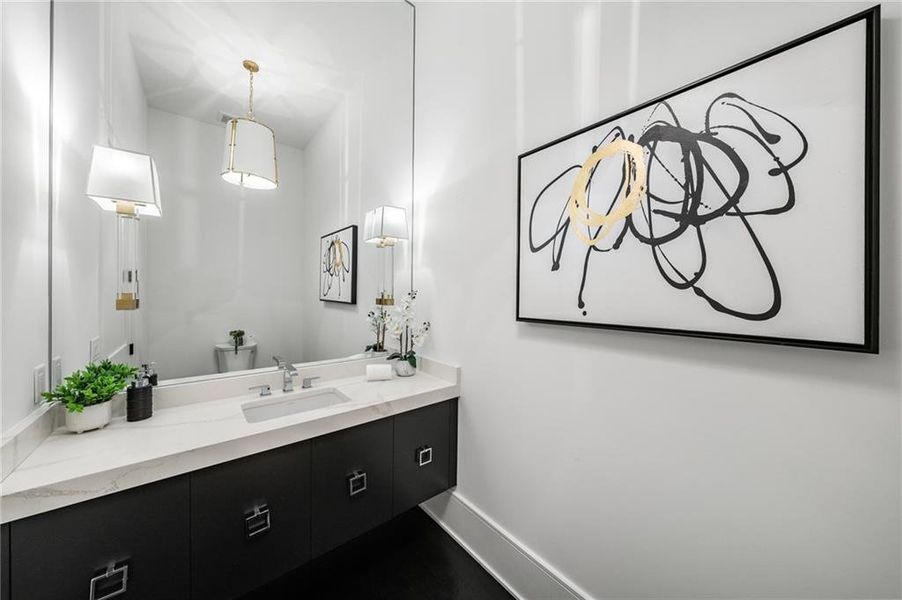 Furnished interior view inside a new home in , Sandy Springs (Image 39).