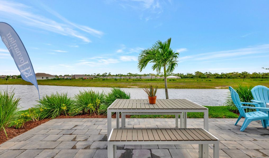 Backyard for outdoor entertaining