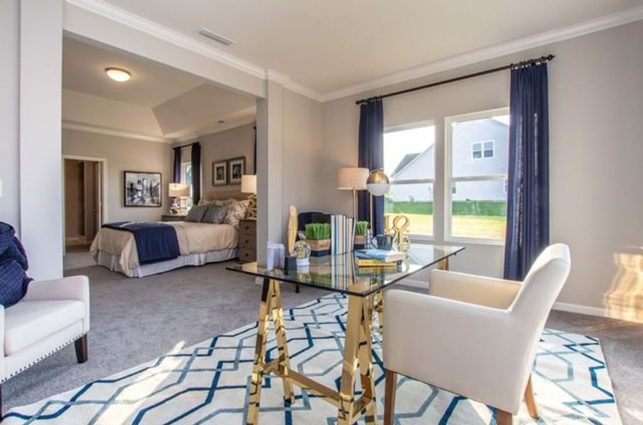 Representative furnished interior of a home built from the Brodrick by True Homes in Heritage Hall, Statesville (Image 20).