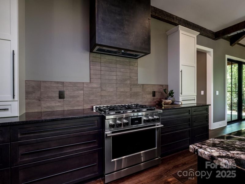 Custom locally fabricated steel hood surround