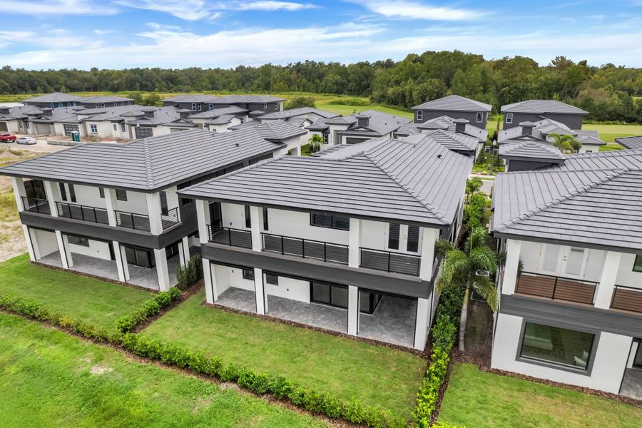 Representative exterior photo of a completed home built from the Aspen II by ABD Development in Hampton Green at Providence, Davenport, FL (Image 23). Representative exterior photo of a completed home built from the Aspen II by ABD Development in Hampton Green at Providence, Davenport, FL (Image 23).