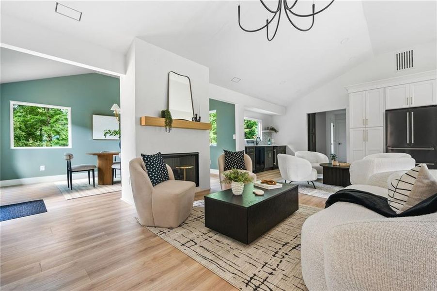 Furnished interior view inside a new home in , Alpharetta (Image 13).