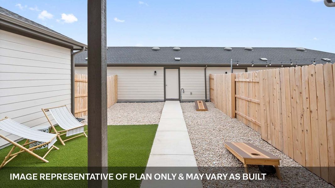 Exterior details and patio area of a home in Avery Centre, Round Rock (Image 4).