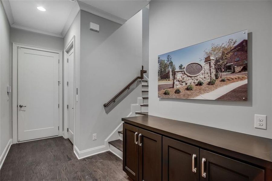 Furnished interior view inside a new home in , Suwanee (Image 8).