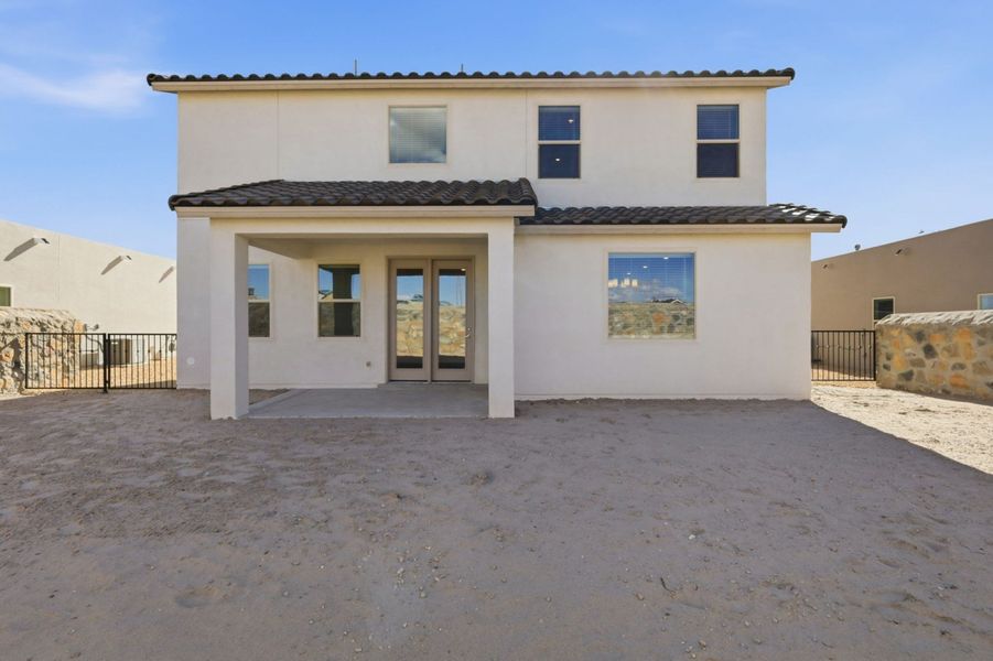 Representative exterior details of a home built from the Timberon I by Hakes Brothers in Emerald Estates, El Paso (Image 3).