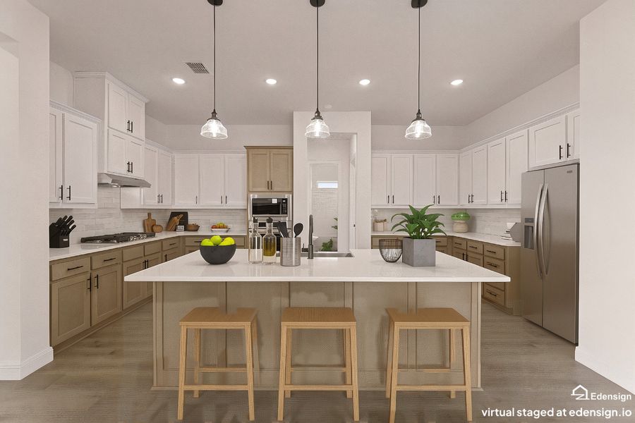 Furnished interior view inside a new home in Settler's Glen, New Fairview (Image 6).