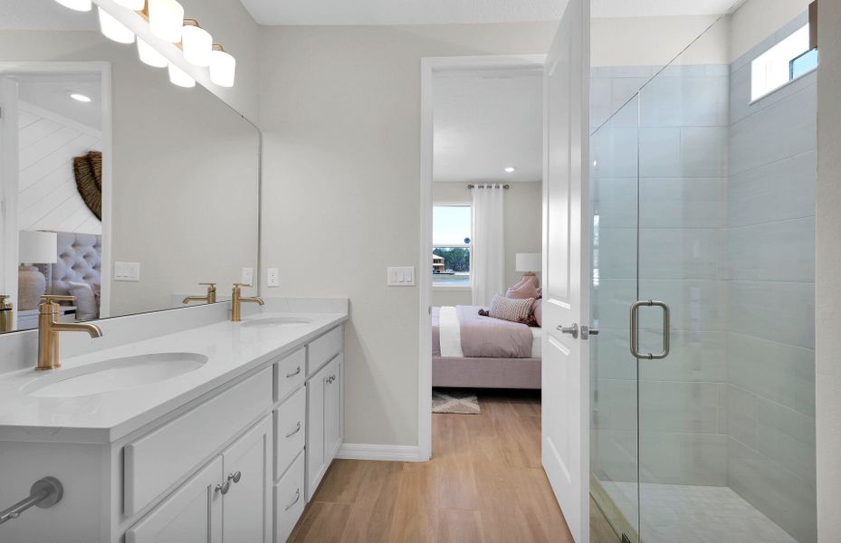 Representative furnished interior of a home built from the Cedar by Pulte Homes in Seminole Palms, Palm Coast (Image 17).