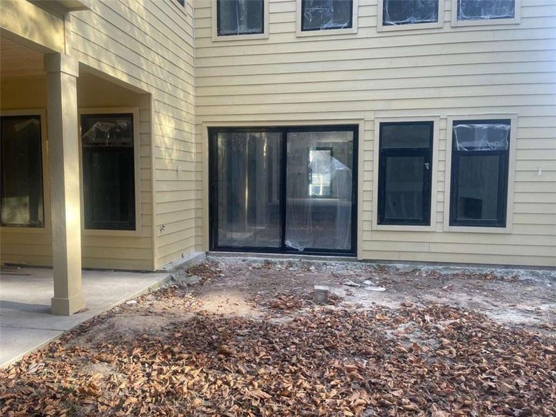 Exterior details and patio area of a home in , Atlanta (Image 3). Exterior details and patio area of a home in , Atlanta (Image 3).