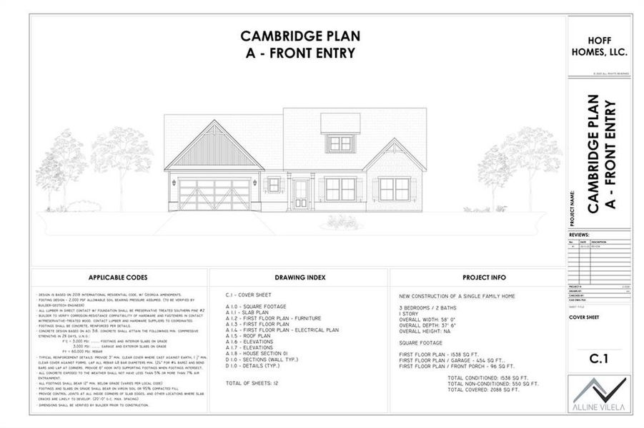 Exterior rendering of this home design in , Gainesville, GA (Image 3).