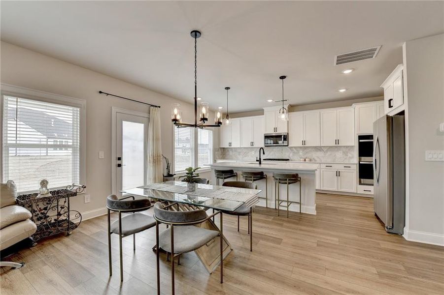 Furnished interior view inside a new home in , Braselton (Image 28). Furnished interior view inside a new home in , Braselton (Image 28).