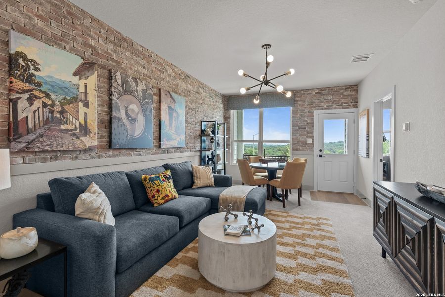 Furnished interior view inside a new home in Prominence, San Antonio (Image 32).