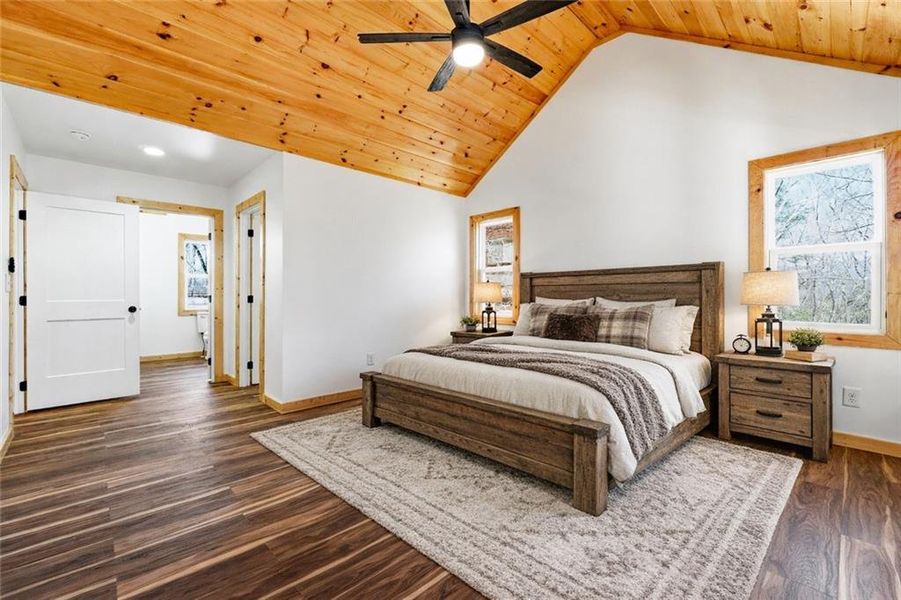 Furnished interior view inside a new home in , Ellijay (Image 13).