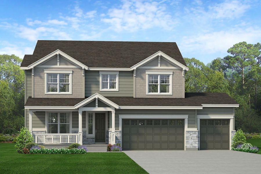 Elevation A, Scheme 84 | Gunnison | Cherry Meadows | New Homes in Brighton, CO by Landsea Homes Elevation A, Scheme 84 | Gunnison | Cherry Meadows | New Homes in Brighton, CO by Landsea Homes