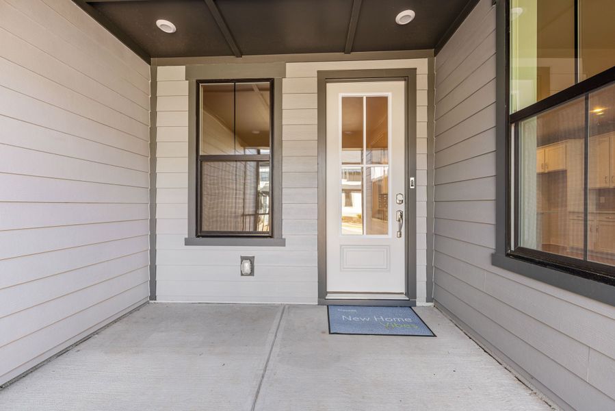 Exterior details and patio area of a home in Seven Oaks, Belmont (Image 4).