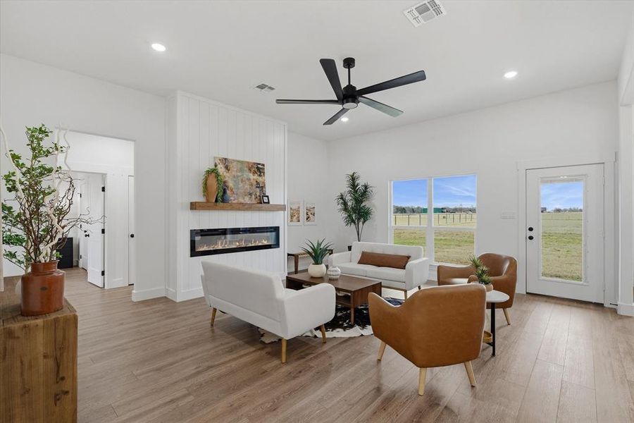 Furnished interior view inside a new home in , Wills Point (Image 31).