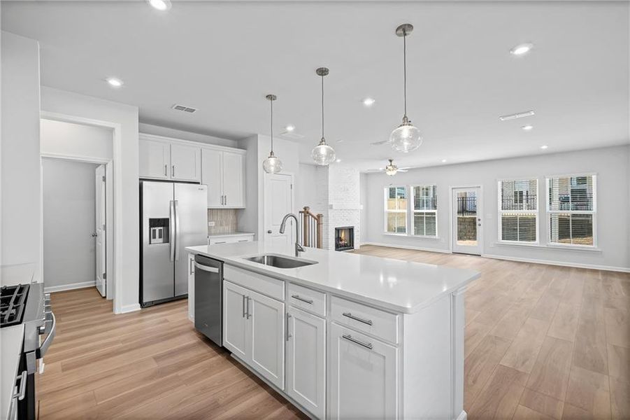 Furnished interior view inside a new home in Adler Springs, Powder Springs (Image 4).