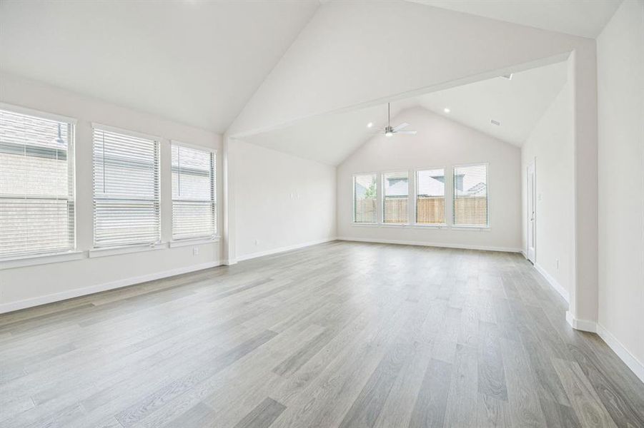 First Floor in the Claret home plan by Trophy Signature Homes  REPRESENTATIVE PHOTO