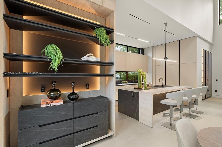 Furnished interior view inside a new home in , Miami (Image 10). Furnished interior view inside a new home in , Miami (Image 10).