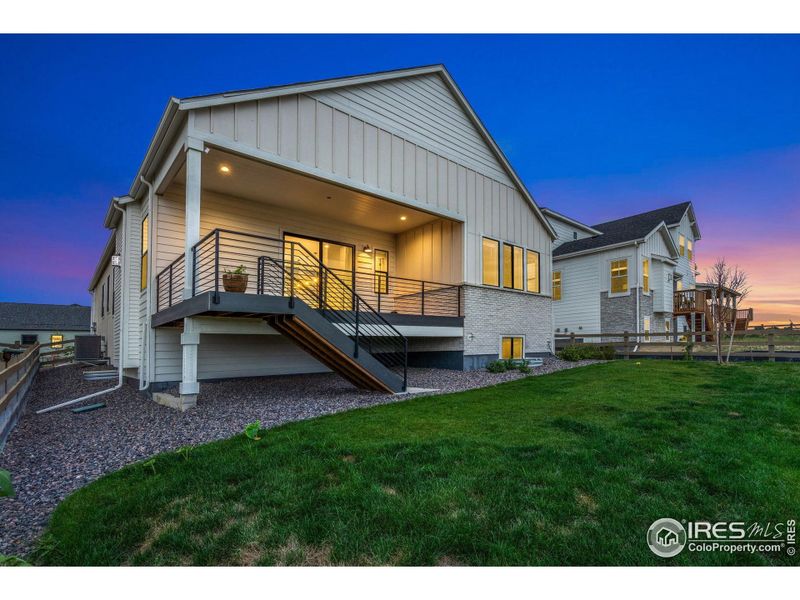 Front exterior of a new home in , Timnath, CO, highlighting curb appeal (Image 18).