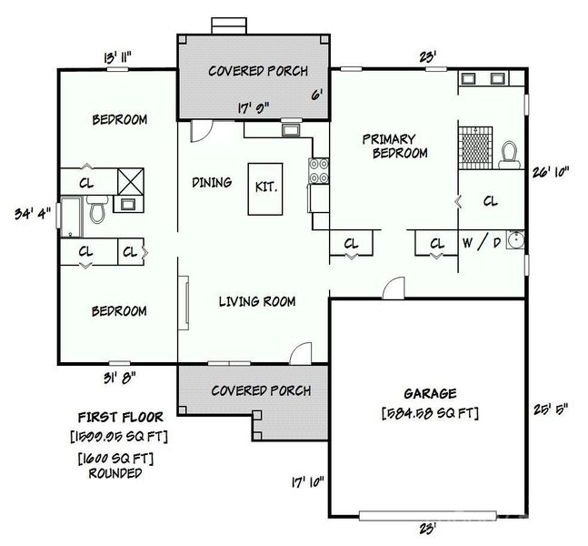 2D floor plan layout of this home in , Taylorsville, NC (Image 5). 2D floor plan layout of this home in , Taylorsville, NC (Image 5).