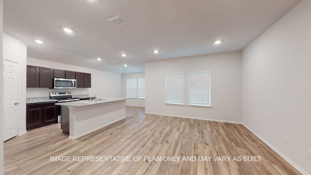 Furnished interior view inside a new home in Rancho San Gabriel, Georgetown (Image 3).