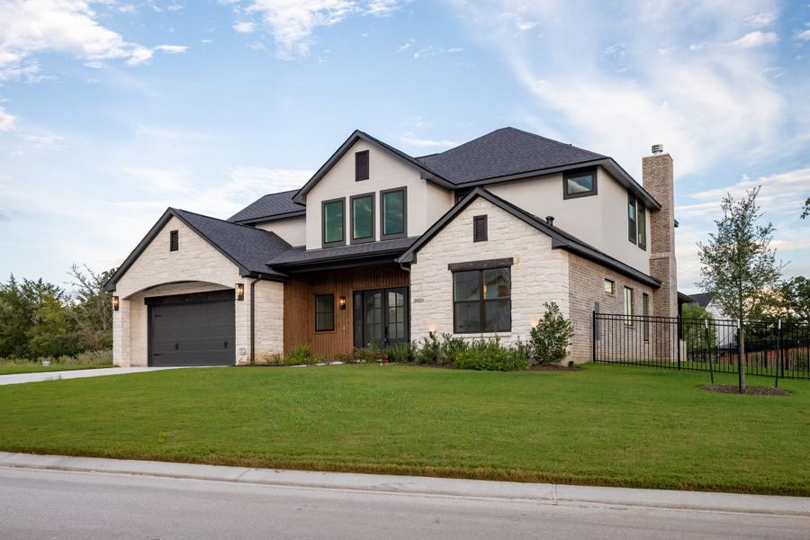 Representative exterior photo of a completed home built from the The Stella by Reece Homes in Traditions, Bryan, TX (Image 33).