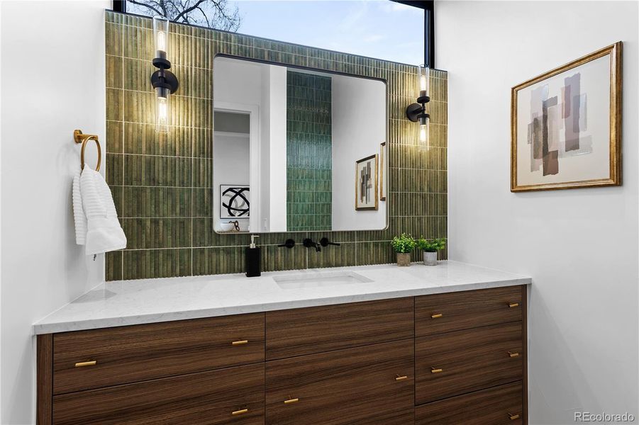 Furnished interior view inside a new home in , Denver (Image 8).