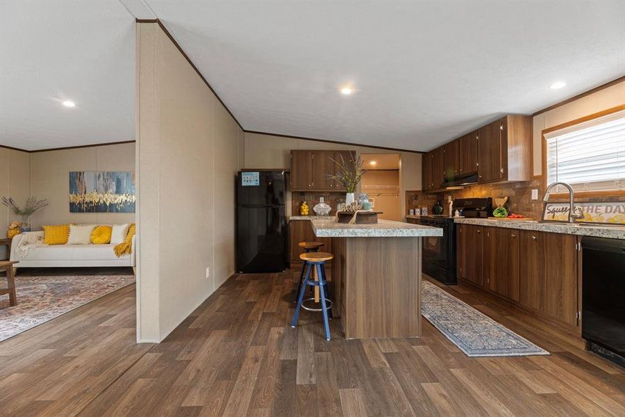 Furnished interior view inside a new home in , Sunset (Image 17).