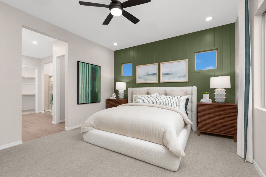Representative furnished interior of a home built from the Flint by Mattamy Homes in Bella Vista Farms, Queen Creek (Image 11).