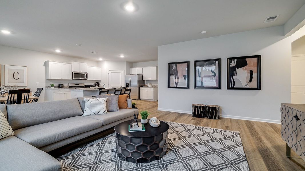 Furnished interior view inside a new home in The Lakes at North Glynn, Brunswick (Image 14).