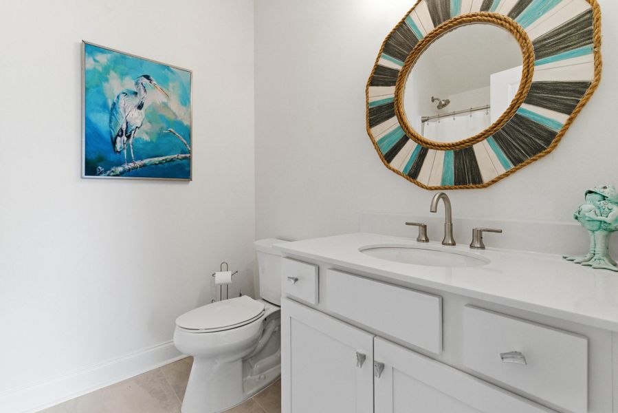 Furnished interior view inside a new home in , Santee (Image 63).