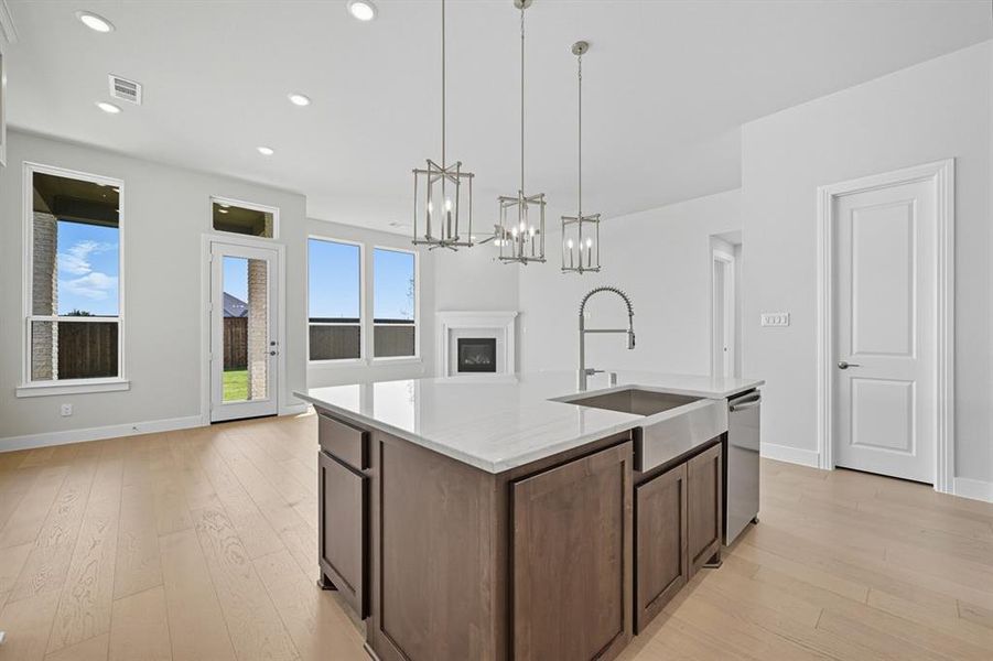 Furnished interior view inside a new home in Trinity Falls, McKinney (Image 12).