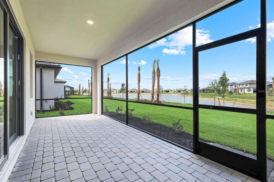 Exterior details and patio area of a home in Verdana Village, Estero (Image 3).