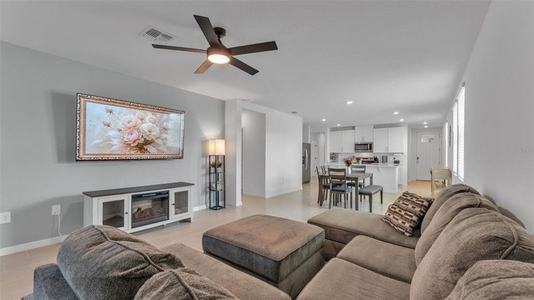 Furnished interior view inside a new home in The Grove at Stuart Crossing - Premier Series, Bartow (Image 9).