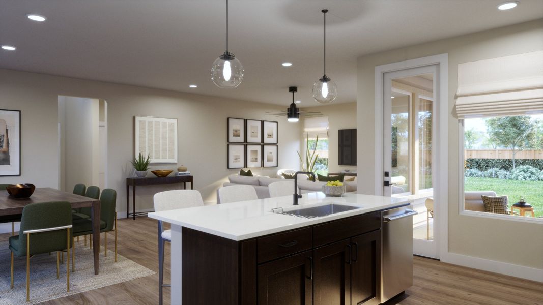 Representative furnished interior of a home built from the 3554 by Risewell Homes in Parkton Square, Kyle (Image 5).
