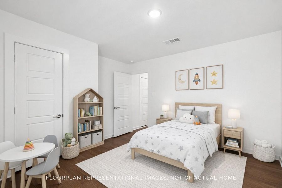 Furnished interior view inside a new home in Hallimore Ranch, Rosenberg (Image 10).