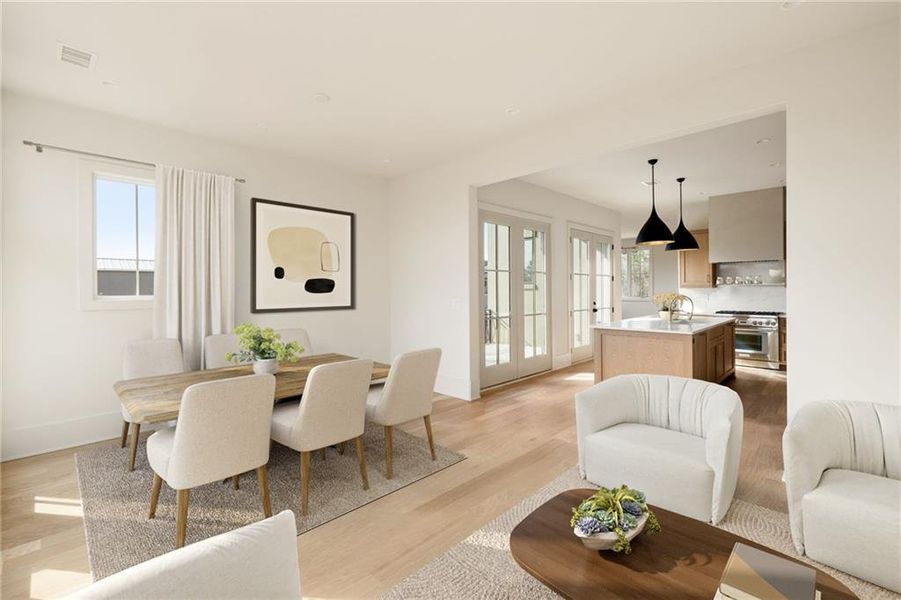 Furnished interior view inside a new home in , Chattahoochee Hills (Image 10).