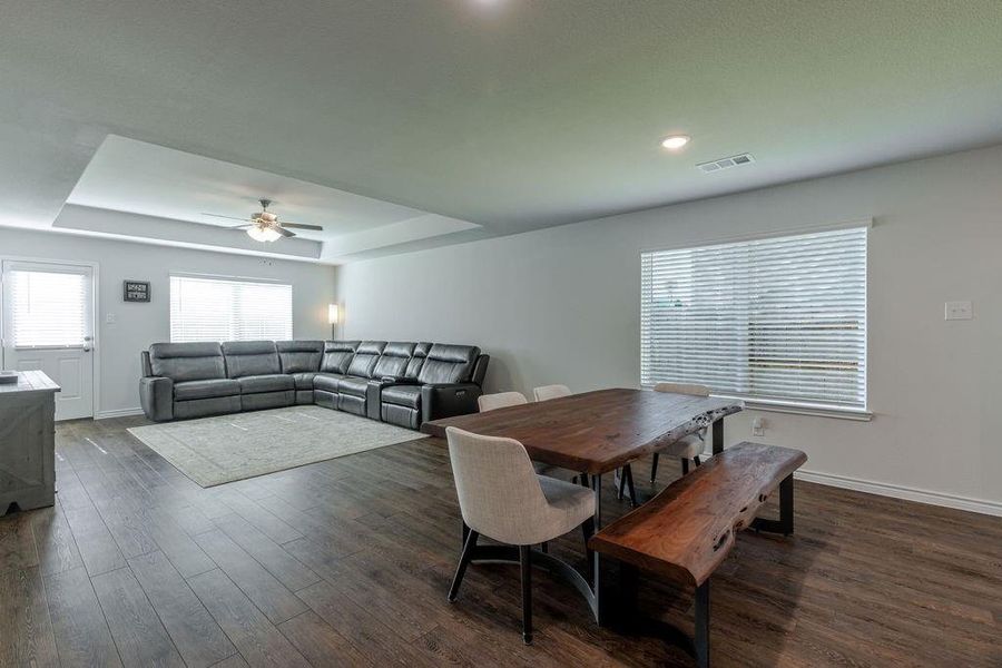 Great open-concept with luxury vinyl plank flooring and lots of light Great open-concept with luxury vinyl plank flooring and lots of light