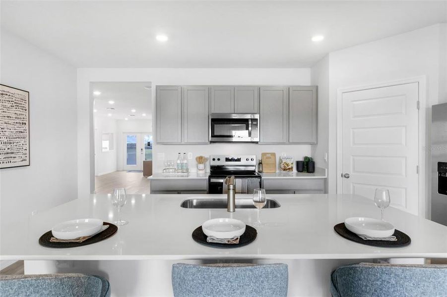 Furnished interior view inside a new home in Wind Meadows South, Bartow (Image 22).