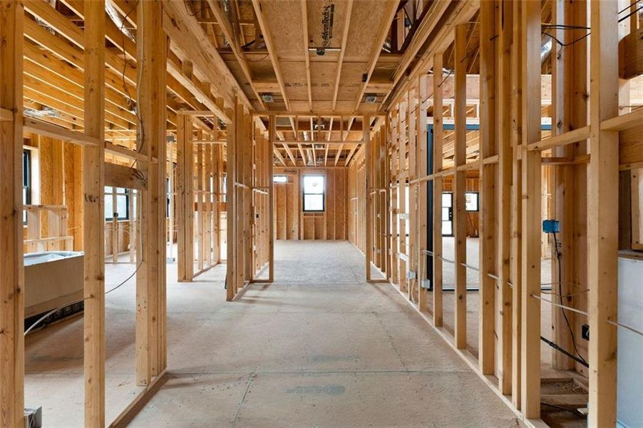 In-progress construction of a new home in , Kingston, GA (Image 24).