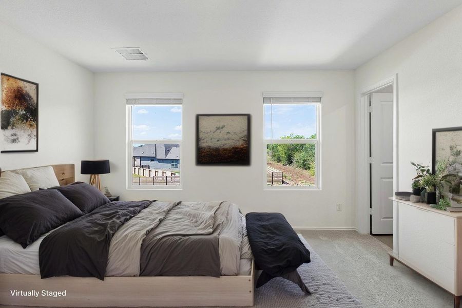 Furnished interior view inside a new home in Plum Creek North: Stonehill Collection, Kyle (Image 8).