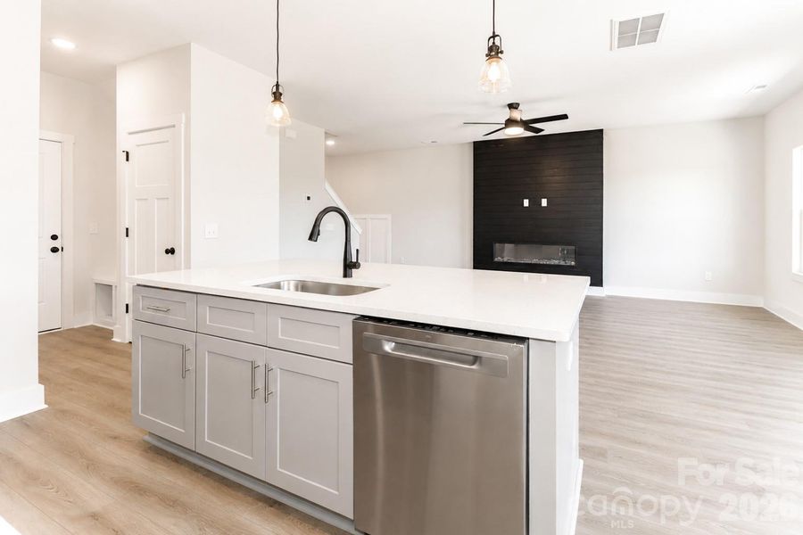 Furnished interior view inside a new home in , Statesville (Image 8).