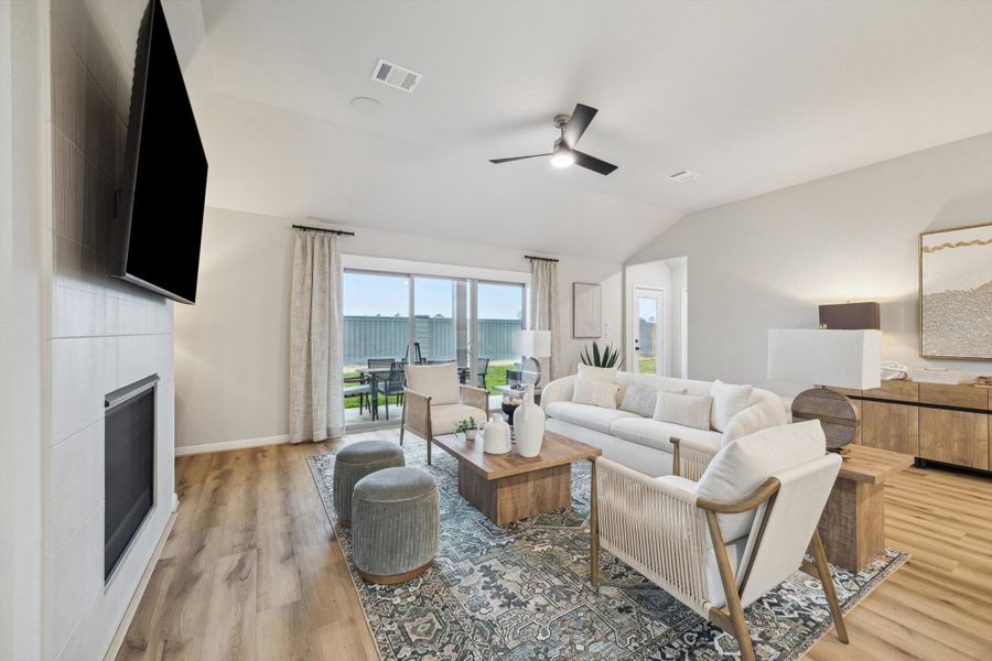 Representative furnished interior of a home built from the Harding by Autograph Homes in Sundance Cove, Crosby (Image 7).