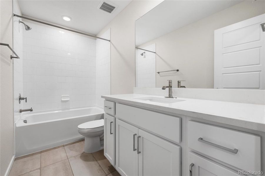 Furnished interior view inside a new home in Painted Prairie, Aurora (Image 11).
