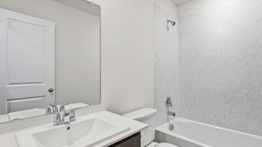 Representative furnished interior of a home built from the Emma by D.R. Horton in Maplewood Meadows, Forney (Image 9).